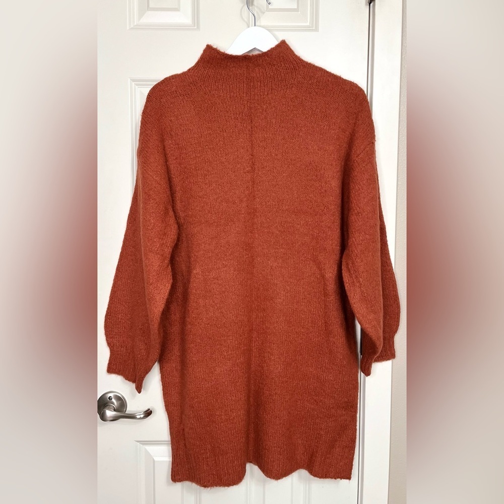 Pink Lily Sweater Dress in Warm Orange NWOT
